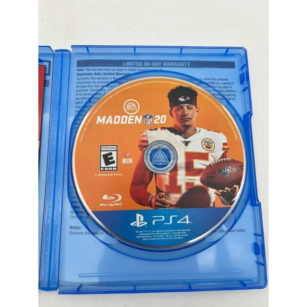 Madden NFL 20 (Sony PlayStation 4, 2019) Complete Tested Works CIB VG Condition